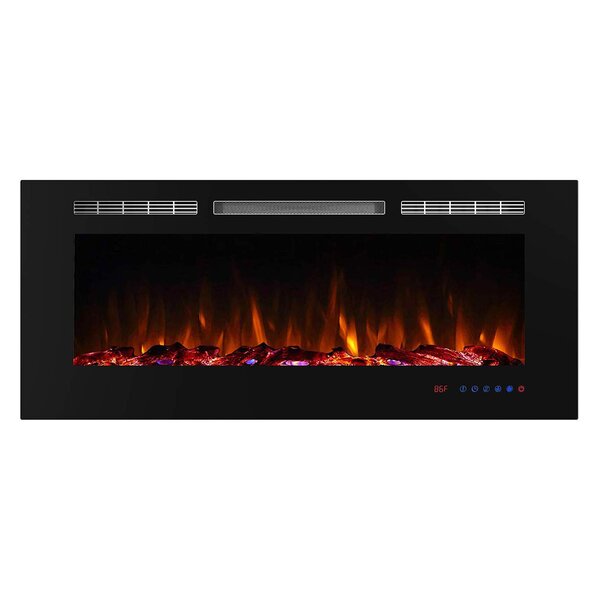 Akanke Recessed Electric Fireplace Insert By Latitude Run