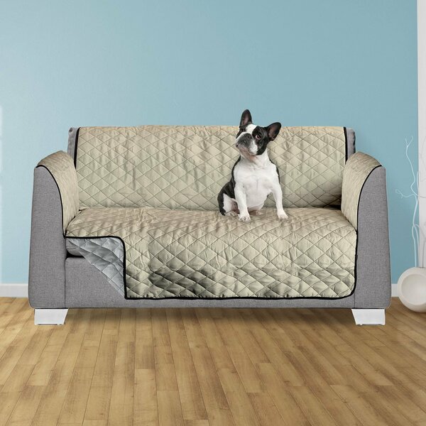 Reversible Box Cushion Loveseat Slipcover By American Kennel Club