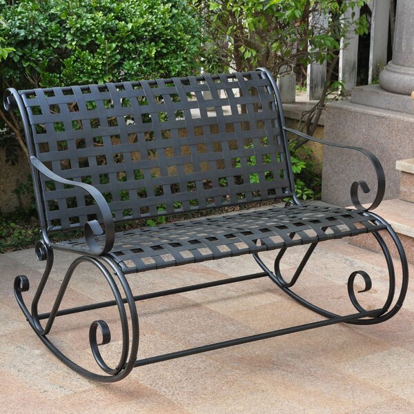 Snowberry Scroll Double Patio Rocker by Three Posts