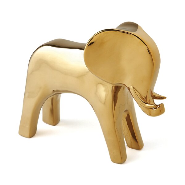 Elephant Gold Figurine by DwellStudio
