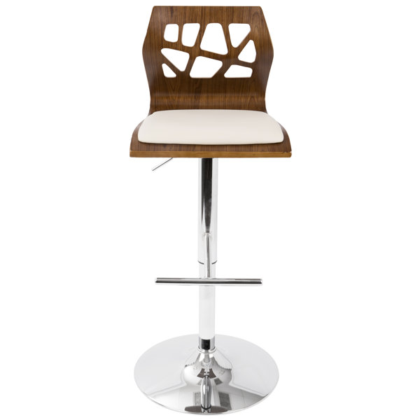 Mcdowell Swivel Adjustable Height Bar Stool by Wade Logan
