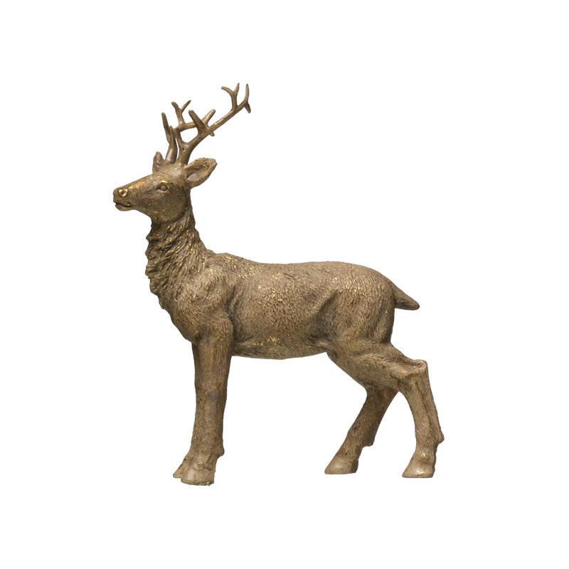 The Holiday Aisle® Resin Standing Deer Figurine Wayfair