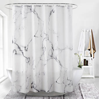 Latitude Run Nash Chinese Temple Paint Mist With Lanterns At Night Artsy Oriental Religious Image Shower Curtain Set Wayfair