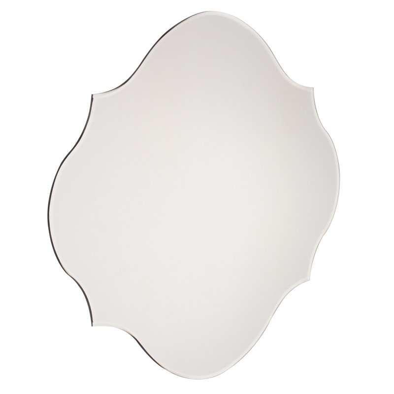DSOV Reign Frameless Oval Scalloped Beveled Wall Mirror & Reviews Wayfair
