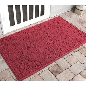 Aqua Shield Holiday Snowflake Doormat