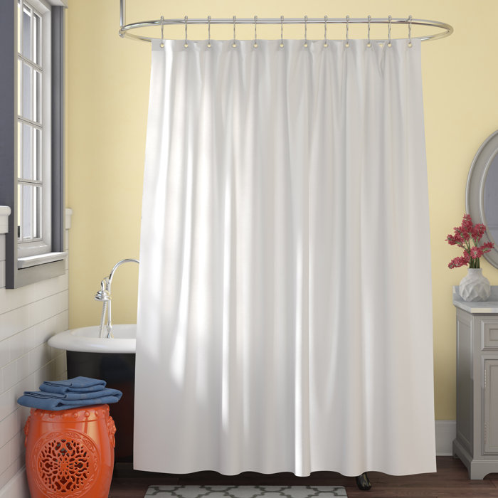 Symple Stuff Microban Microfiber Fabric Single Shower Curtain