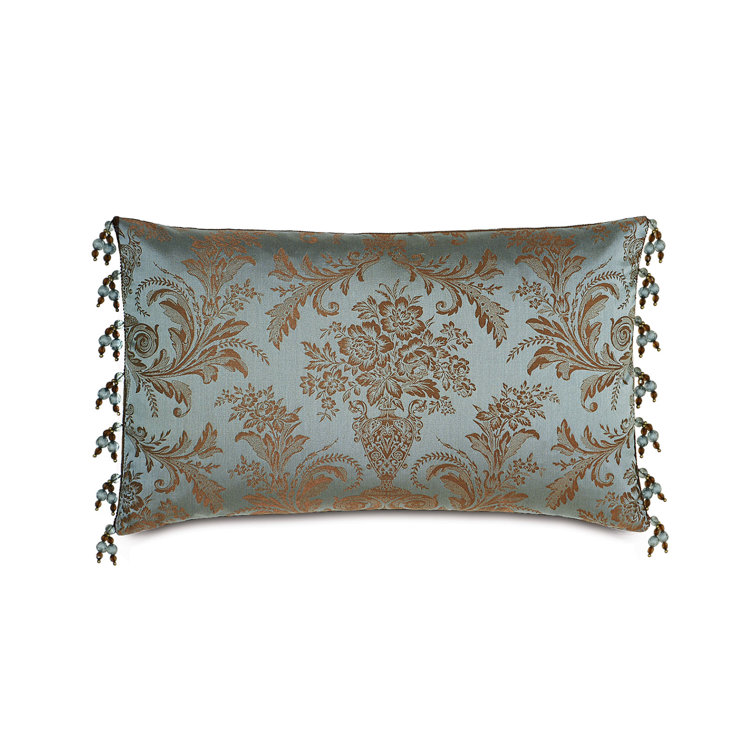 beaded lumbar pillow