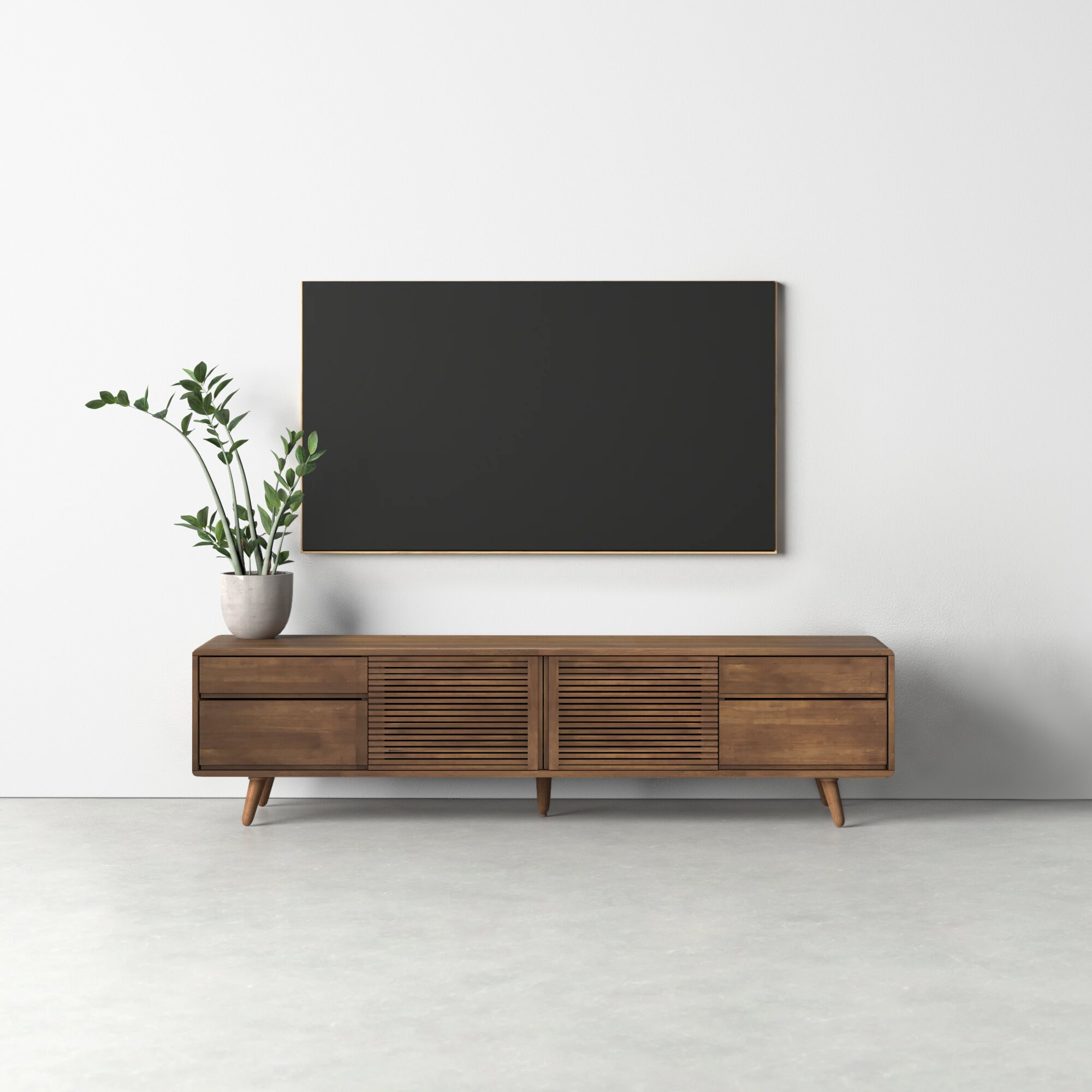 Allmodern Keira Solid Wood Tv Stand For Tvs Up To 85 Reviews Wayfair