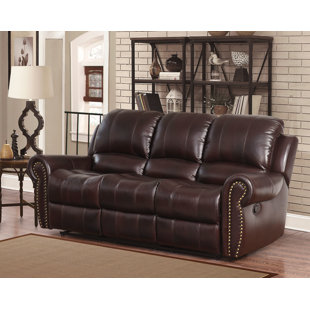Reclining Leather Sofas You Ll Love Wayfair Barnsdale Leather Reclining Sofa