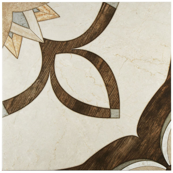 Argas 17.75 x 17.75 Ceramic Field Tile in Brown/Beige by EliteTile