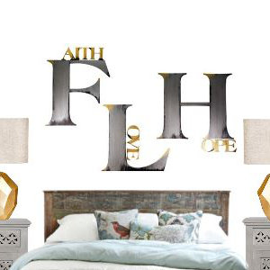3 Piece Faith Hope Love Wall Décor Set 3 Piece Faith Hope Love Wall Décor Set