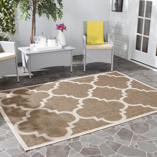 Octavius Brown Indoor Area Rug by Charlton Home