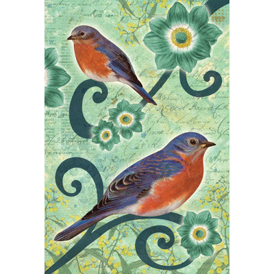 Bluebirds Garden flag Toland Home Garden