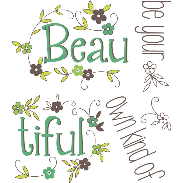 Be Your Own Kind Of Beautiful Wall Art wallpops! wall art kit be your own kind of beautiful quote wall Be Your Own Kind Of Beautiful Wall Art wallpops! wall art kit be your own kind of beautiful quote wall