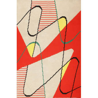 Nazmiyal Collection Roy Lichtenstein Wool White Area Rug Perigold