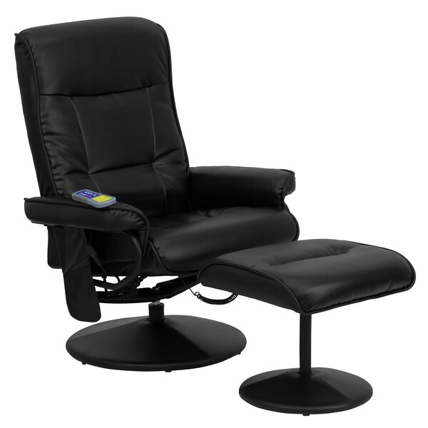 Reclining Massage Chair With Ottoman By Red Barrel Studio