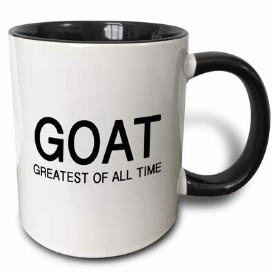 Pakswith Goat Greatest of All Time Coffee Mug Symple Stuff Color: Black
