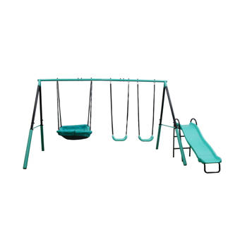 spring meadow wooden swing set