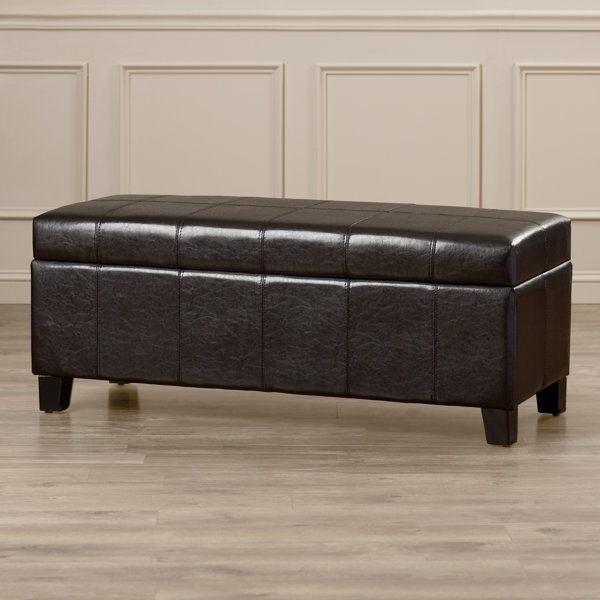 Alcott Hill Kickemuit Fabric Storage Bench & Reviews Wayfair