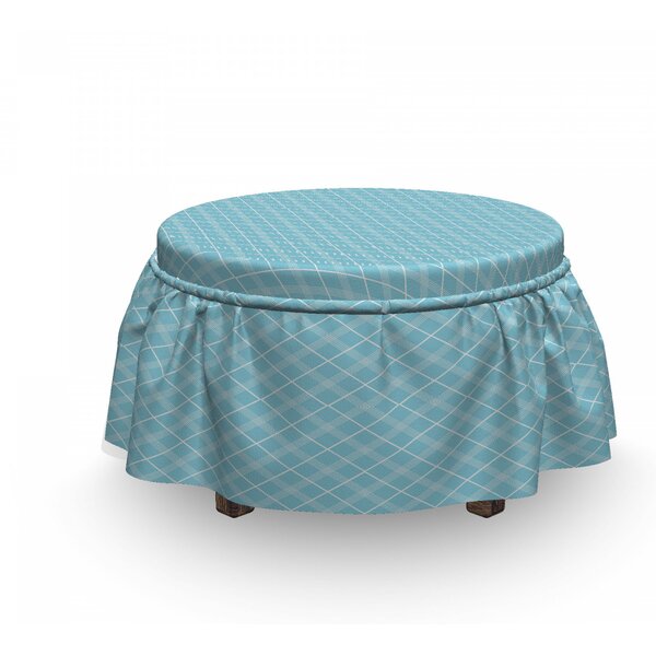 Classical Argyle Ottoman Slipcover (Set Of 2) By East Urban Home