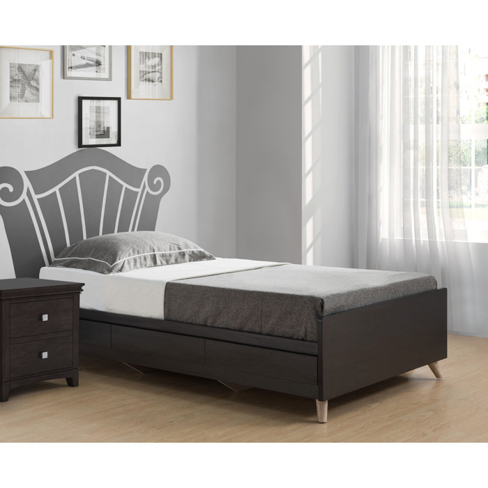 Brayden Studio Uribe Twin Platform Bed With Drawer Wayfair