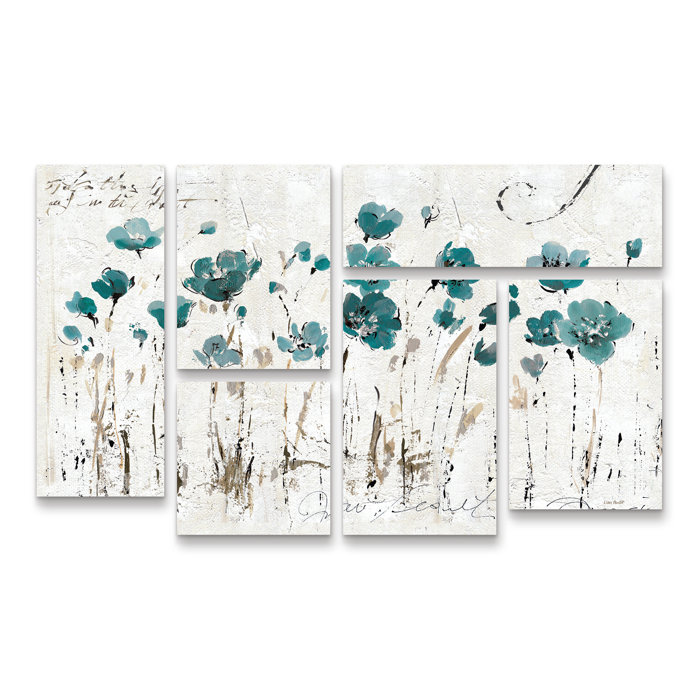 East Urban Home Abstract Balance Vi Blue Acrylic Painting Print