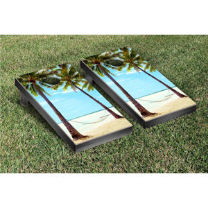 Hammock On The Beach Cornhole Game Set