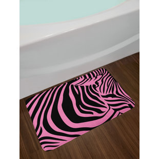 Pink And Zebra Room Decor Wayfair Vibrant Pink Zebra Bath Rug