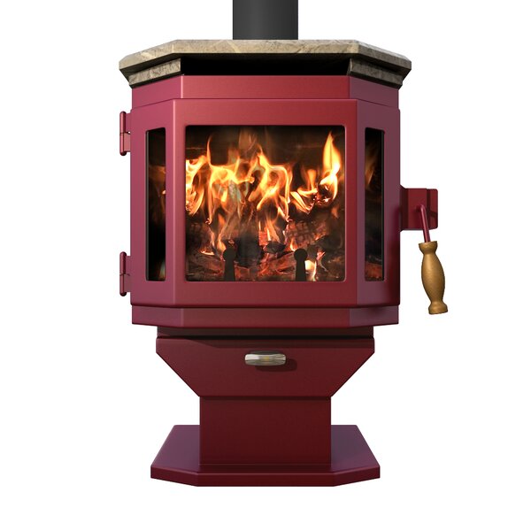 Bryanne 2000 Sq. Ft. Direct Vent Wood Stove By Red Barrel Studio