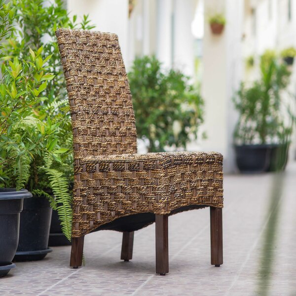 Tontouta Upholstered Side Chair In Mahogany By World Menagerie