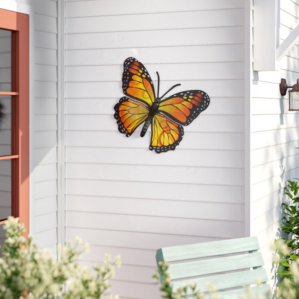 August Grove Stadtfeld Butterfly Monarch 3d Wall Decor Reviews Wayfair