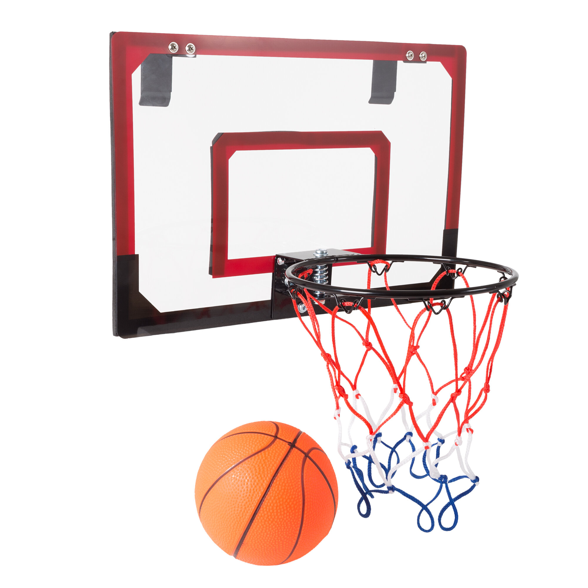 8 Inch Over The Door Basketball Hoop With Mini Ball Set Or