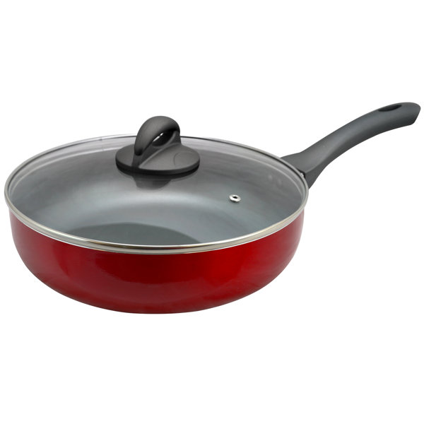 Crew 3.5 qt. Aluminum Saute Pan with Lid by Winston Porter