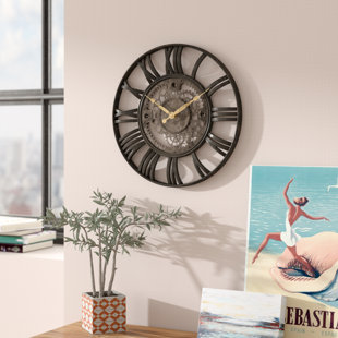 Roman Numeral Clocks You Ll Love Wayfair Lehigh 15 Roman Gear Wall Clock