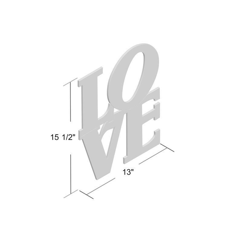 Modern Stacked Love Wall Décor & Reviews AllModern