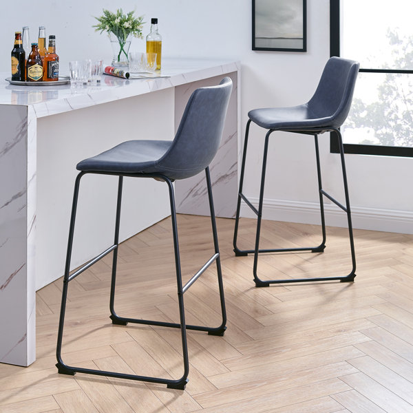 navy gold bar stools