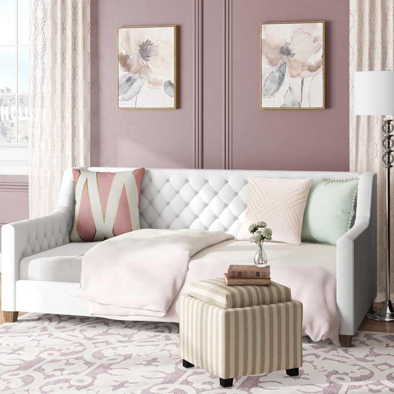 Willa Arlo Interiors Pihu Tufted Upholstered Twin Daybed Reviews