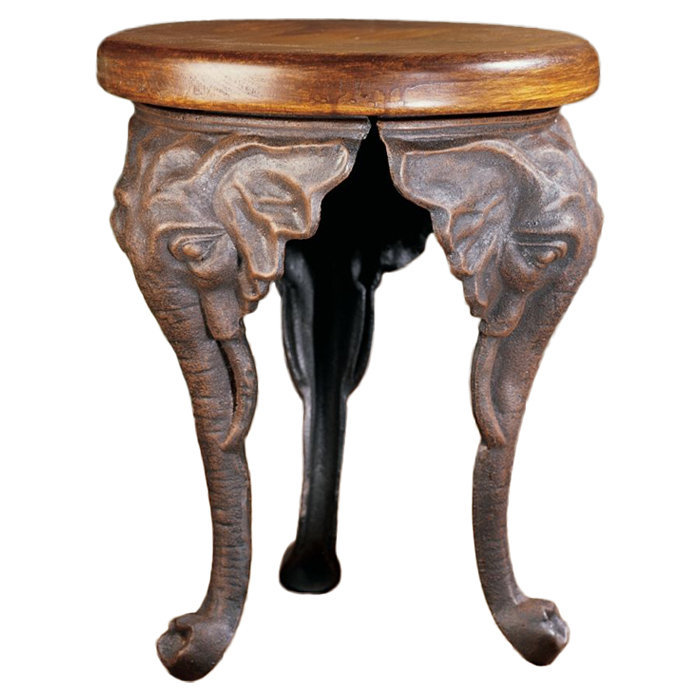 Design Toscano Three Elephants of Timbe Sculptural End Table & Reviews