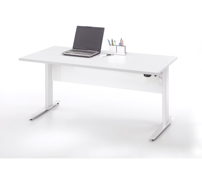 Metro Lane Dunlop Height Adjustable Standing Desk Wayfair Co Uk