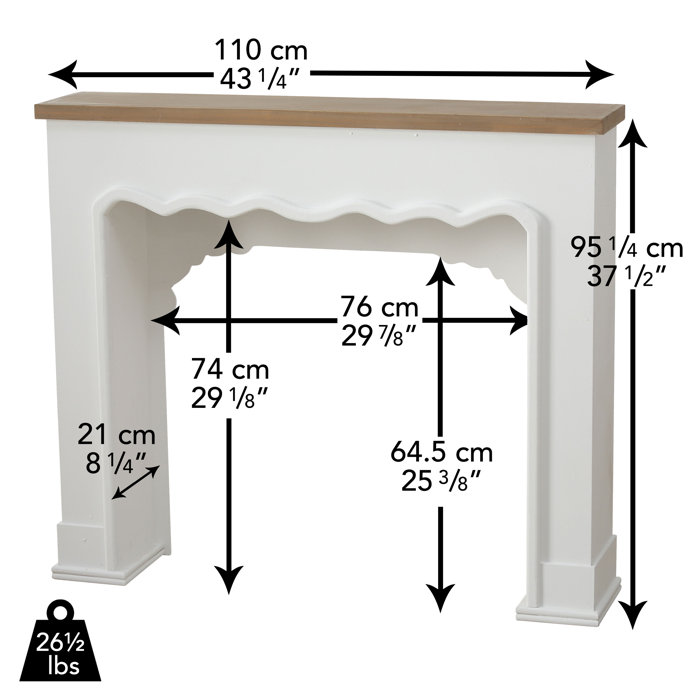 Wholehouseworlds Comfy Cottage Faux Fireplace Surround Wayfair Ca