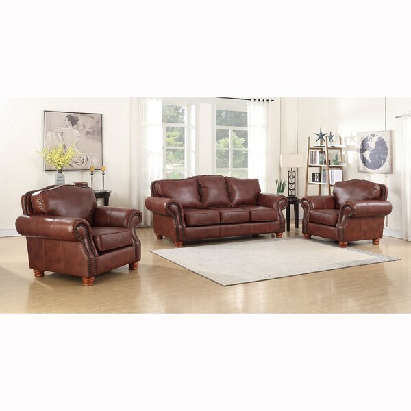 Vranduk 3 Piece Leather Living Room Set By Canora Grey