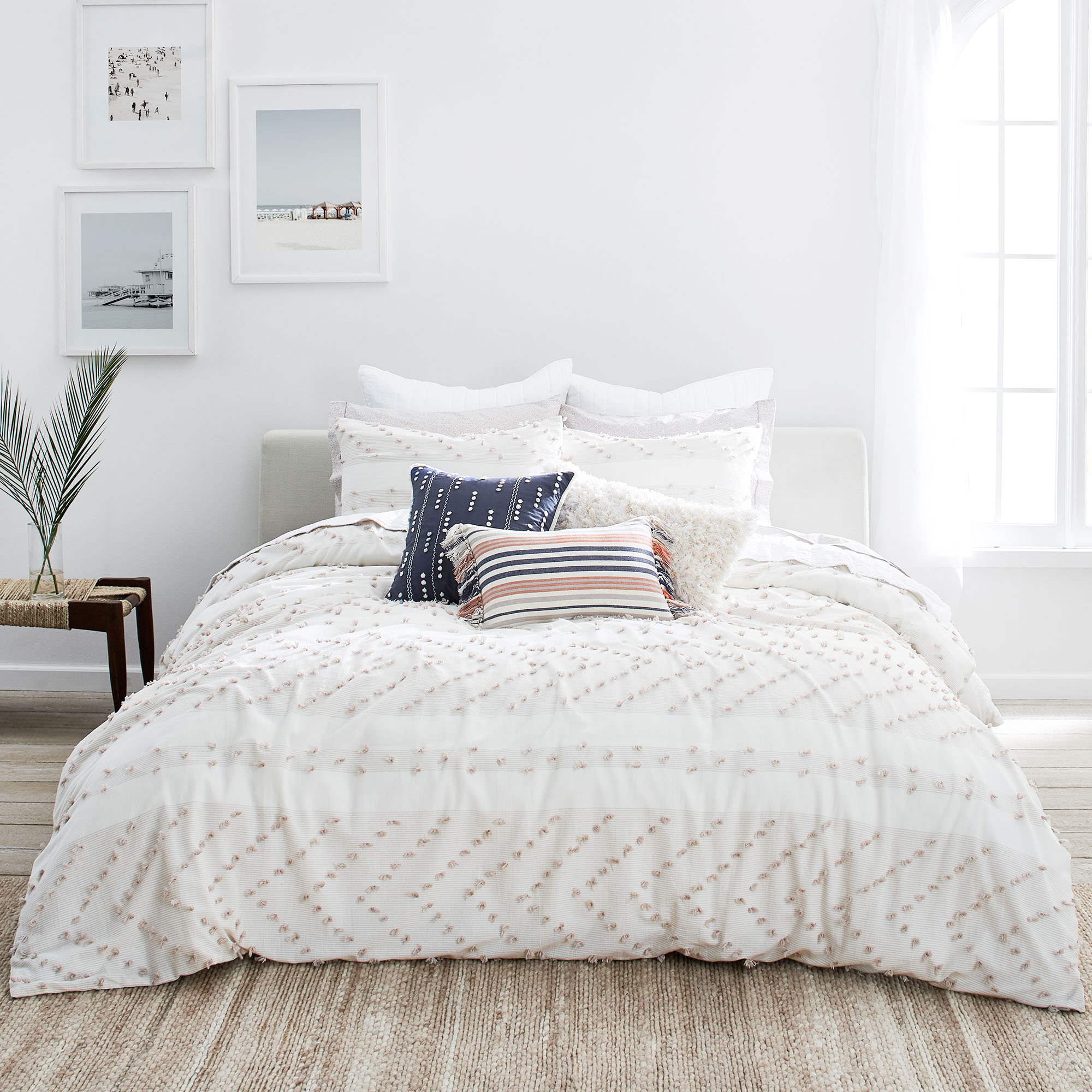 Home Classics Solid Cotton Bedspread Mary NEW