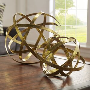 2 Piece Sphere Sculpture Set