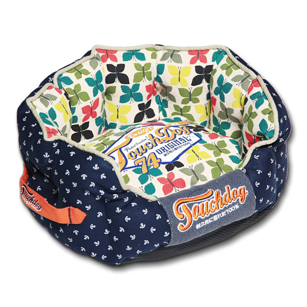 Butterfly Rounded Premium Designer Dog Bed by Pet Life