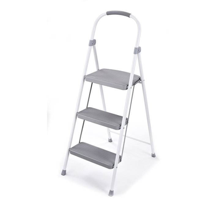 3 Step Steel Stool With 225 Lb Load Capacity 3 Step Steel Stool With 225 Lb Load Capacity