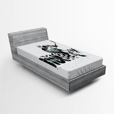 Hockey Fitted Sheet East Urban Home Size Twin