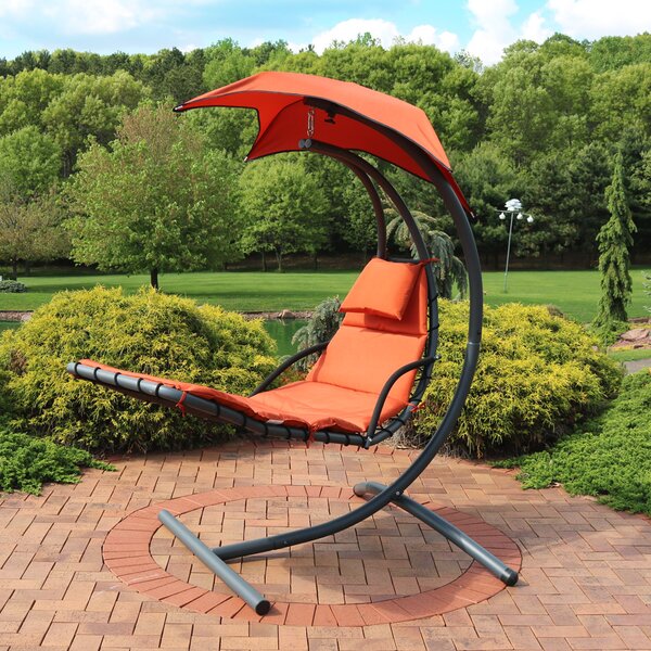 Shelbi Hanging Chaise Lounger with Stand by Freeport Park