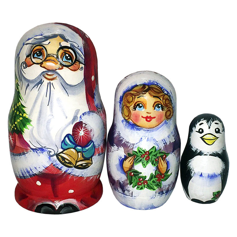 christmas russian nesting dolls