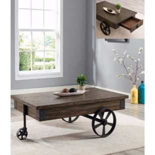 Wagon Wheel Coffee Table Wayfair Castlebourne Wagon Wheel Coffee Table With Storage