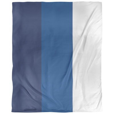 Toronto Baseball Single Reversible Duvet Cover East Urban Home Size Twin XL Duvet Cover Color Navy BlueRoyal BlueWhite Fabric Microfiber